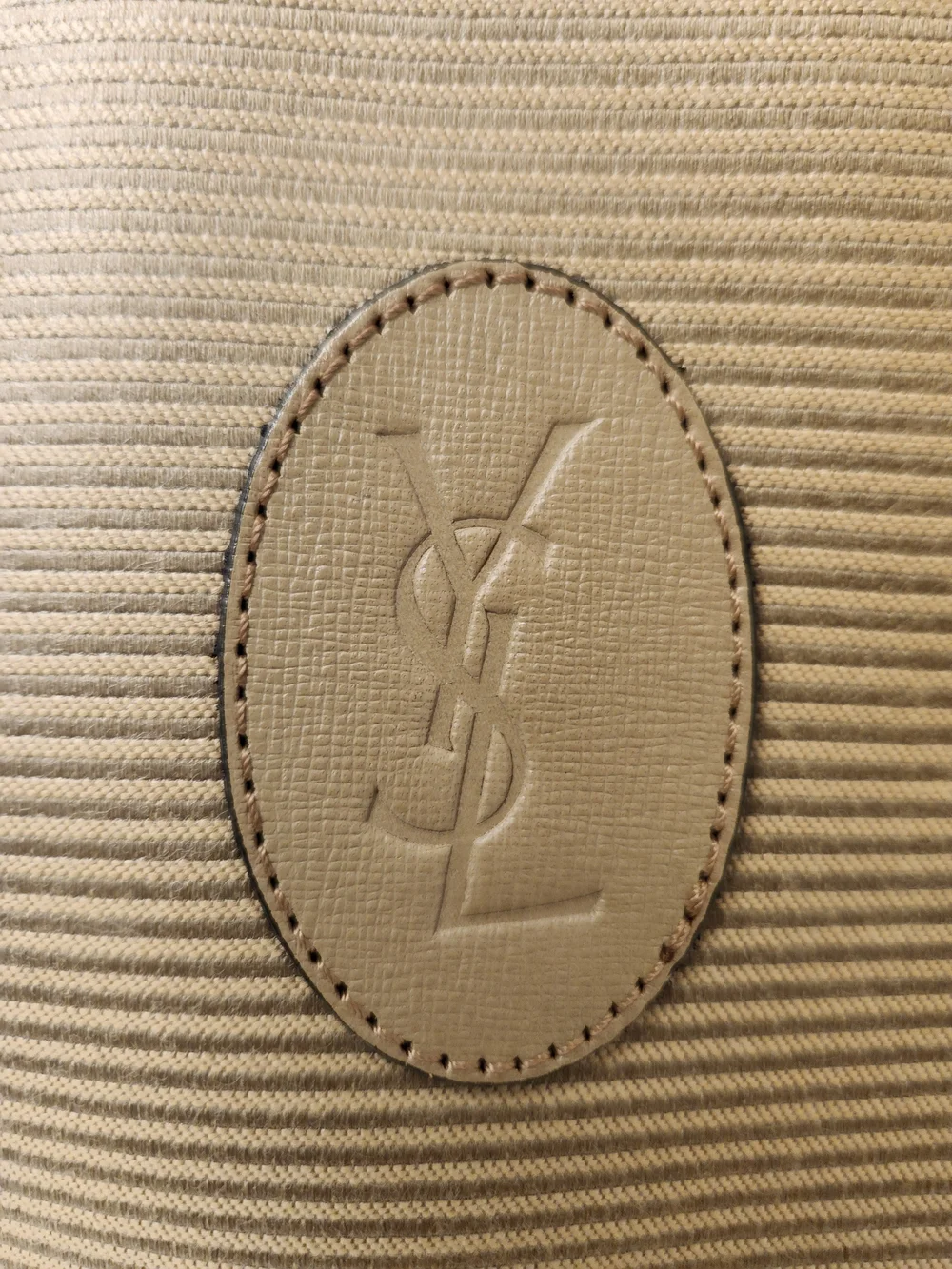 Yves Saint Laurent Beige Canvas Pouch - Picture 2 of 15